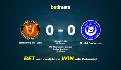 Prediksi Esperance de Tunis vs Al Hilal Omdurman, Peluang & Tips Taruhan 03/02/2024