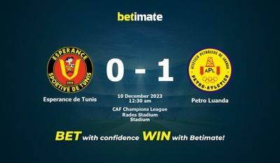 Prediksi Esperance de Tunis vs Petro Luanda, Peluang & Tips Taruhan 12/09/2023