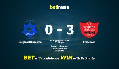 Prediksi Esteghlal Khuzestan vs Persepolis, Odds & Tip Taruhan 19/12/2023