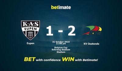 Prediksi Eupen vs KV Oostende, Peluang & Tip Taruhan 31/10/2023