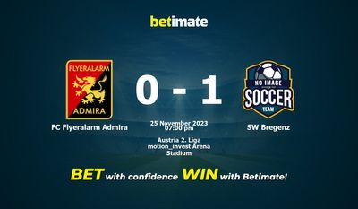 Prediksi FC Flyeralarm Admira vs SW Bregenz, Peluang & Tip Taruhan 25/11/2023