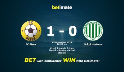 Prediksi, Peluang & Tips Taruhan FC Pisek vs Sokol Hostoun 15/11/2024