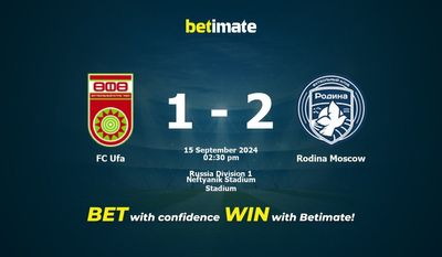 Prediksi, Peluang & Tips Taruhan FC Ufa vs Rodina Moscow 15/09/2024