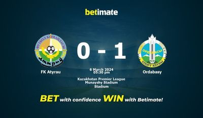 Prediksi FK Atyrau vs Ordabasy, Peluang & Tips Taruhan 03/06/2024