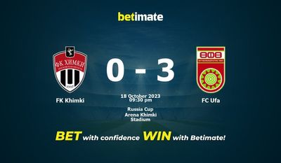 Prediksi FK Khimki vs FC Ufa, Peluang & Tips Taruhan 18/10/2023