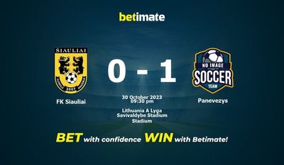 Prediksi FK Siauliai vs Panevezys, Peluang & Tips Taruhan 30/10/2023