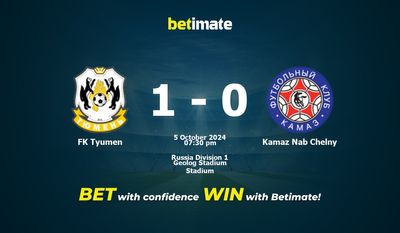 Prediksi, Peluang & Tips Taruhan FK Tyumen vs Kamaz Nab Chelny 10/05/2024