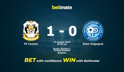 Prediksi FK Tyumen vs Rotor Volgograd, Peluang & Tips Taruhan 08/11/2024