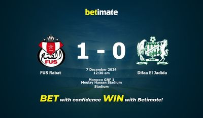 Prediksi, Peluang & Tips Taruhan FUS Rabat vs Difaa El Jadida 12/06/2024