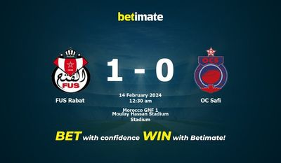Prediksi FUS Rabat vs OC Safi, Peluang & Tips Taruhan 13/02/2024