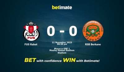 Prediksi FUS Rabat vs RSB Berkane, Peluang & Tips Taruhan 11/11/2023