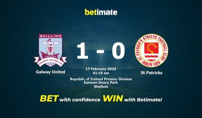 Prediksi, Peluang & Tips Taruhan Galway United vs St Patricks 16/02/2024