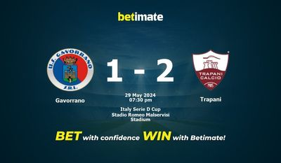 Prediksi Gavorrano vs Trapani, Peluang & Tips Taruhan 29/05/2024