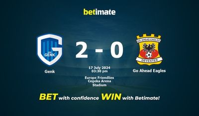 Prediksi Genk vs Go Ahead Eagles, Peluang & Tips Taruhan 17/07/2024