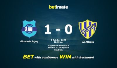 Gimnasia Jujuy vs CA Atlanta Prediction, Odds & Betting Tips 10/01/2023