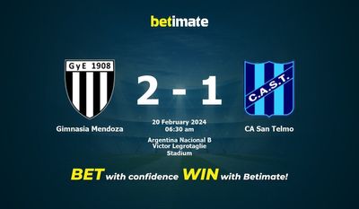 Prediksi Gimnasia Mendoza vs CA San Telmo, Peluang & Tips Taruhan 20/02/2024