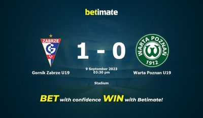 Prediksi Gornik Zabrze U19 vs Warta Poznan U19, Peluang & Tips Taruhan 09/09/2023