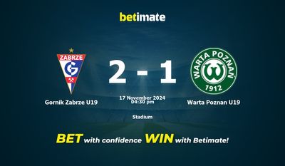 Prediksi Gornik Zabrze U19 vs Warta Poznan U19, Peluang & Tips Taruhan 17/11/2024