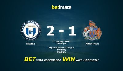 Prediksi Halifax vs Altrincham, Peluang & Tips Taruhan 01/01/2024