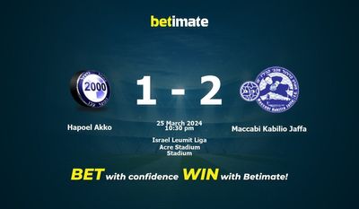 Prediksi Hapoel Akko vs Maccabi Kabilio Jaffa, Peluang & Tips Taruhan 25/03/2024
