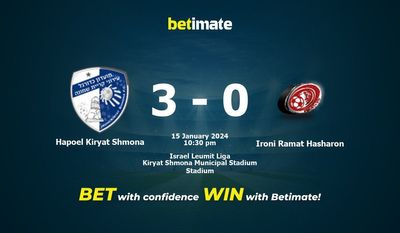 Prediksi Hapoel Kiryat Shmona vs Ironi Ramat Hasharon, Peluang & Tips Taruhan 15/01/2024