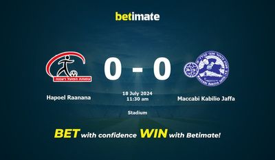 Prediksi Hapoel Raanana vs Maccabi Kabilio Jaffa, Peluang & Tips Taruhan 18/07/2024