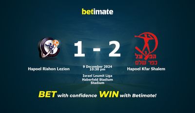 Prediksi, Peluang & Tips Taruhan Hapoel Rishon Lezion vs Hapoel Kfar Shalem 09/12/2024