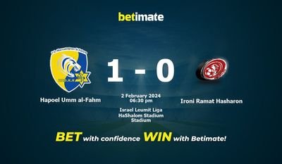 Prediksi Hapoel Umm al-Fahm vs Ironi Ramat Hasharon, Peluang & Tips Taruhan 02/02/2024