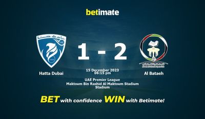 Prediksi Hatta Dubai vs Al Bataeh, Peluang & Tips Taruhan 15/12/2023