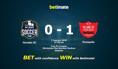 Prediksi, Peluang & Tips Taruhan Havadar SC vs Persepolis 01/01/2025