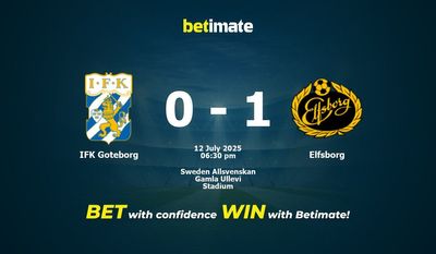 Prediksi IFK Goteborg vs Elfsborg, Peluang & Tips Taruhan 07/12/2025