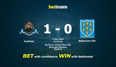 Prediksi Institute vs Ballymena Utd, Peluang & Tips Taruhan 30/04/2024