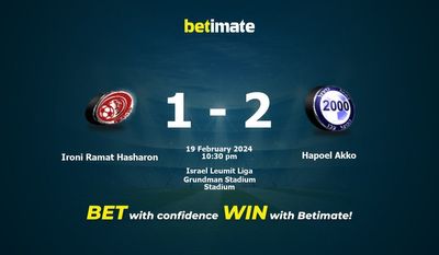 Prediksi Ironi Ramat Hasharon vs Hapoel Akko, Peluang & Tips Taruhan 19/02/2024