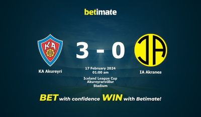 Prediksi KA Akureyri vs IA Akranes, Peluang & Tips Taruhan 16/02/2024