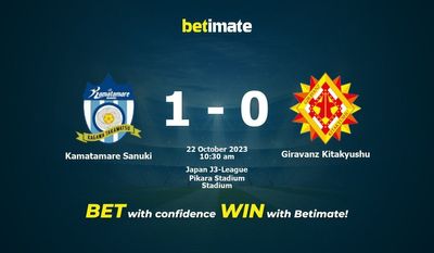 Prediksi Kamatamare Sanuki vs Giravanz Kitakyushu, Peluang & Tips Taruhan 22/10/2023