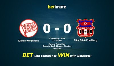 Prediksi Kickers Offenbach vs Türk Gücü Friedberg, Peluang & Tip Taruhan 02/07/2024