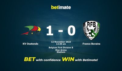 Prediksi, Peluang & Tips Taruhan KV Oostende vs Francs Borains 11/11/2023