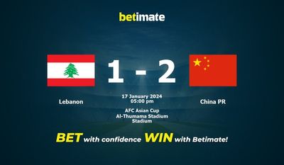 Prediksi PR Lebanon vs China, Peluang & Tips Taruhan 17/01/2024