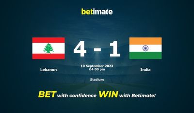 Prediksi, Peluang & Tip Taruhan Lebanon vs India 09/10/2023