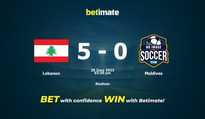 Prediksi Lebanon vs Maladewa, Peluang & Tips Taruhan 28/06/2023
