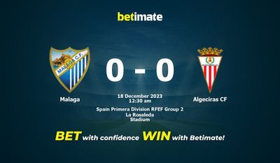 Prediksi Malaga vs Algeciras CF, Peluang & Tip Taruhan 17/12/2023