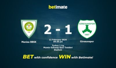 Prediksi Manisa BBSK vs Giresunspor, Peluang & Tips Taruhan 02/11/2024