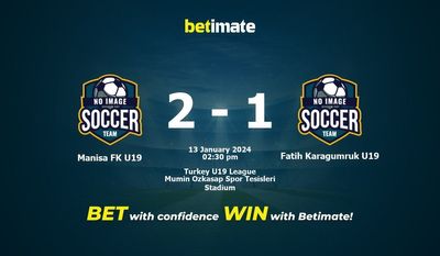 Manisa FK U19 vs Fatih Karagumruk U19 Prediksi, Peluang & Tips Taruhan 13/01/2024