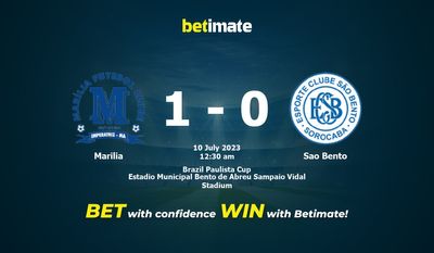 Prediksi Marilia vs Sao Bento, Peluang & Tips Taruhan 09/07/2023