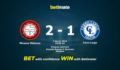Prediksi Miramar Misiones vs Cerro Largo, Peluang & Tips Taruhan 03/01/2024