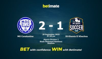 Prediksi MO Constantine vs IB Khemis El Khechna, Peluang & Tips Taruhan 29/09/2023