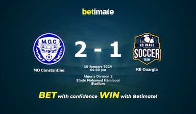 Prediksi MO Constantine vs RB Ouargla, Peluang & Tip Taruhan 16/01/2024
