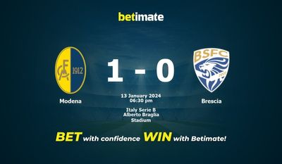 Prediksi Modena vs Brescia, Peluang & Tips Taruhan 13/01/2024