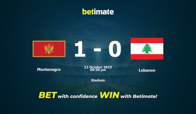 Prediksi, Peluang & Tip Taruhan Montenegro vs Lebanon 12/10/2023
