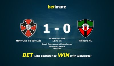 Prediksi Moto Club de São Luís vs Pinheiro AC, Peluang & Tips Taruhan 13/01/2024
